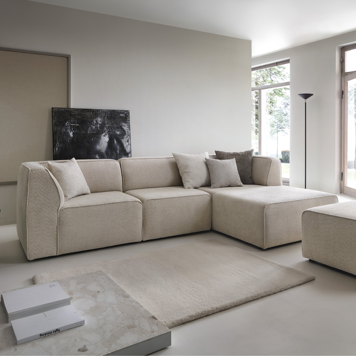 PZ BLISS Beige modern Indoor sofa